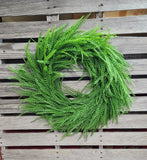 22" Button Fern Wreath