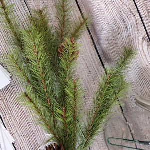 33" Faux Pine Branch with Pine Cones