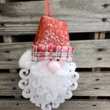 Fabric Santa Head Ornament