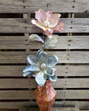 27" Latex Magnolia Stems set of 6 stems