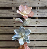 27" Latex Magnolia Stems set of 6 stems