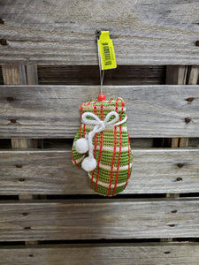 Fabric 6" Glove Ornaments