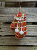 Fabric 6" Glove Ornaments