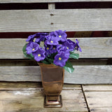 Artifical African Violet Bush Set of 3