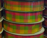 Plaid Wired Ribbon 1.5" X 50 Yards