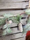 5' Flocked Arrifical Pine Garland