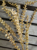 31" Glitter Leaves Spray Gold or Red