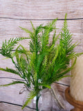 19" PVC Fern Bush x9