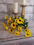 21" Small Sunflower Bush x9