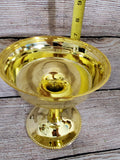 Plastic Gold Pedestal Dish