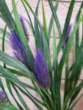 Plastic Lavender and Greenery Bush