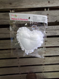 10" Satin Heart Pillow