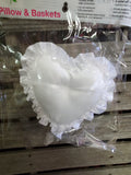 10" Satin Heart Pillow