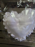 10" Satin Heart Pillow