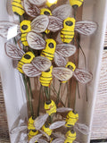 1.5" Faux Bumble Bee Picks 2 doz