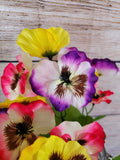 Small Silk Pansy Bush