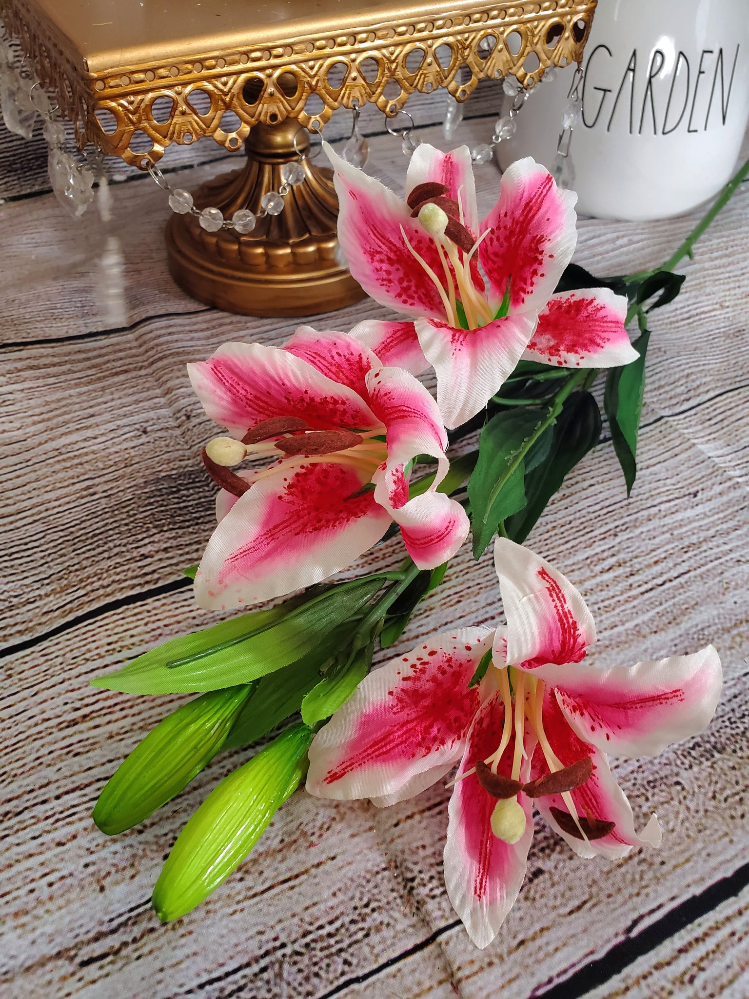 lily flower stem 30" Rubrium Lily Stems Set of 3 Stems – Florist Wreath Supply