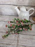 30" Berry and Leaves Flocked Stem