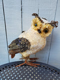 Adorable Natural Owl 8" Tall