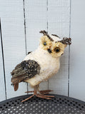 Adorable Natural Owl 8" Tall