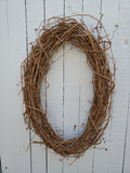 24" Oval Grapevine Wreath