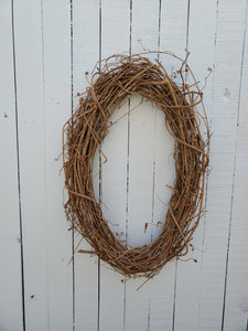 24" Oval Grapevine Wreath