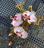 Glitter Pink Orchid Picks