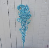 26" Glitter Tinsel Fern Stem