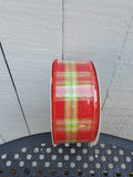 Plaid Red/Green 10 yard ribbon