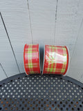 Plaid Red/Green 10 yard ribbon