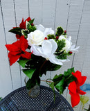 20" Magnolia Poinsettia Bush x 12