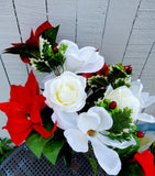 20" Magnolia Poinsettia Bush x 12