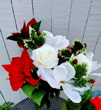 20" Magnolia Poinsettia Bush x 12