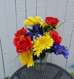 20" Rose Gerbera Hydrangea Bush