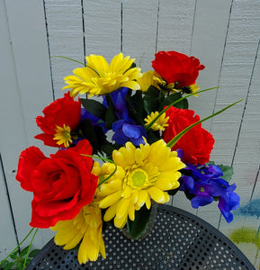 20" Rose Gerbera Hydrangea Bush