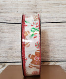 Satin Gingerbread 1.5" or 2.5" Ribbon 50 yd Roll