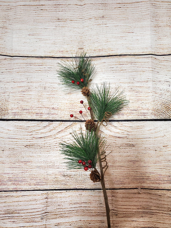 Pine and Berry and Pine Cone Stem doz