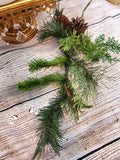 20" Faux Mixed Pine Stem