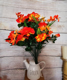 Mixed Orange Hydrangea Rose Hibicus Bush