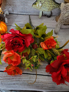 Fall Rose and Peony Bush