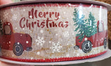 2.5" Merry Christmas Red Truck