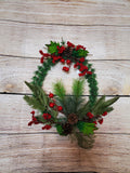 18" Pine and Berry Wreath