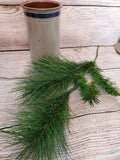 20" Faux Long Needle Pine Stem