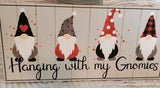 Wooden Hanging With My Gnomes Sign