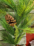 6' Faux Mixed Pine Garlard with Pine Cones