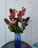 19" Pine Cone Berry  Holly Bush