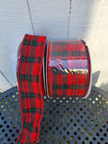 Flannel plaid Red and Green 10 yd roll