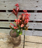 Fall Red/orange Pvc Berry Bush