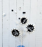 28" Chalkboard Let It Snow Snowflake Spray