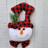 Snowman and Santa Door Hanger Set